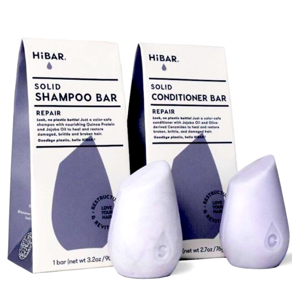 HIBAR Repair Bond Building Shampoo & Conditioner Bar Set